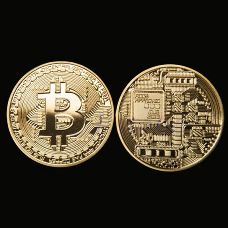 Bitcoin 24k Gold Plated Token